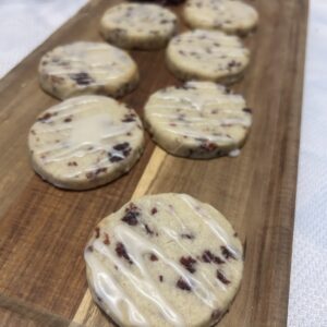 12 Cranberry Almond Shortbread Cookies